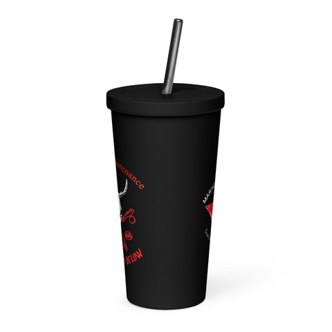 1961 Insulated tumbler with a straw