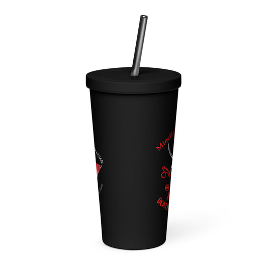 1961 Insulated tumbler with a straw