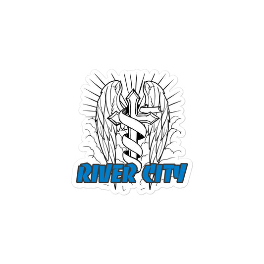 River City Wings Cross Bubble-free stickers accessories