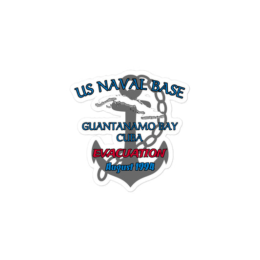 1961 Gitmo Bay Evacuation 1994 Bubble-free stickers accessories