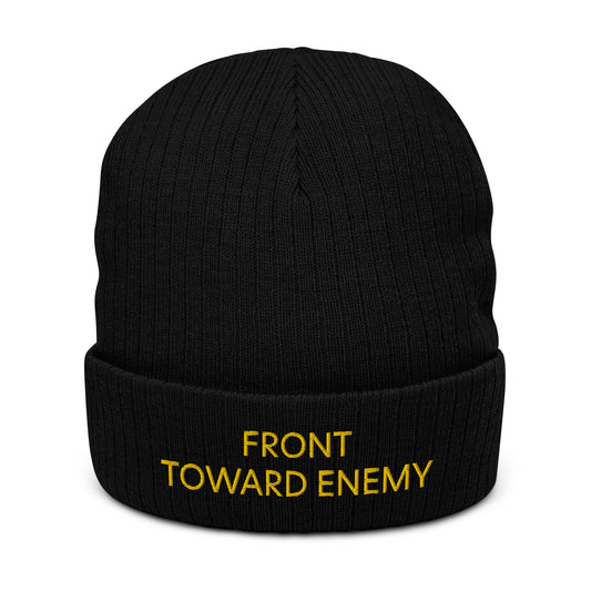 Front Toward Enemy Ribbed knit beanie accessories