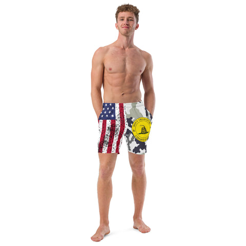 Flag Gadsden Men's swim trunks military