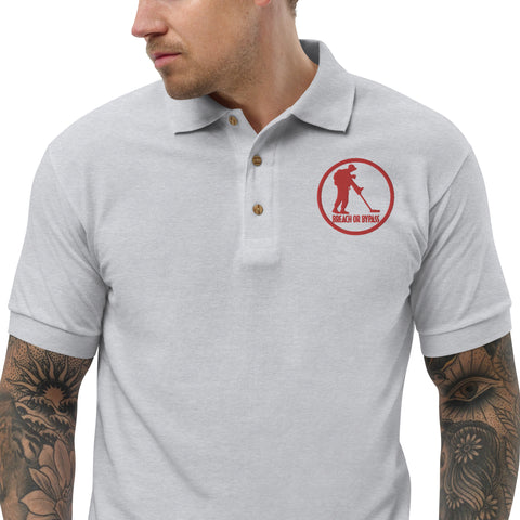 BorB Detector Embroidered Polo Shirt military