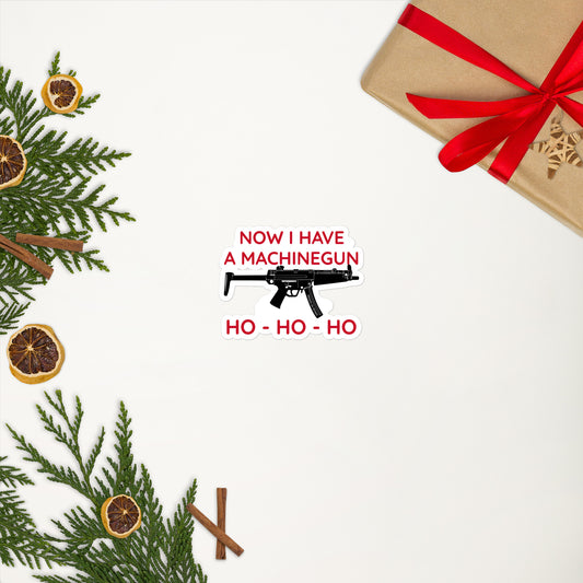 Die Hard Machinegun Bubble-free stickers accessories seasonal