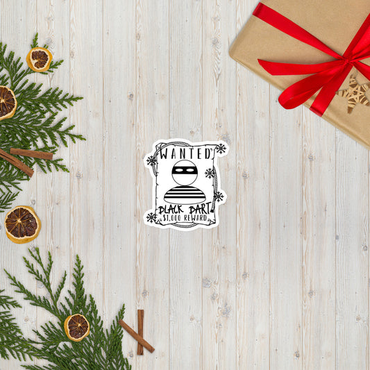 Christmas Story Black Bart Wanted stickers accessories