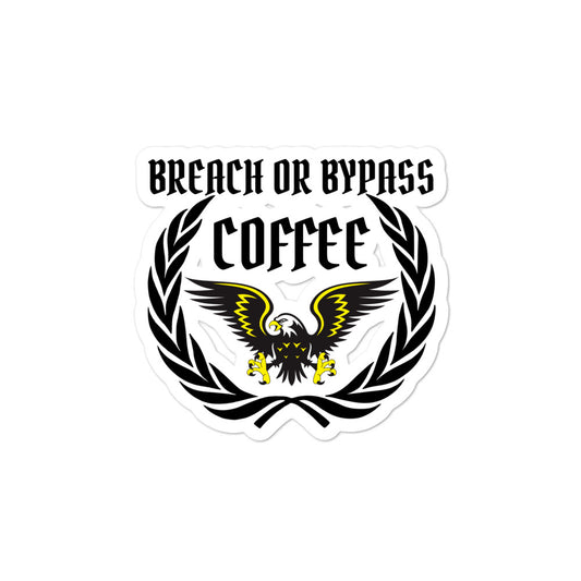 BorB Coffee Eagle Wreath Bubble-free stickers accessories