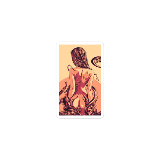 Octopus Girl Bubble-free stickers accessories