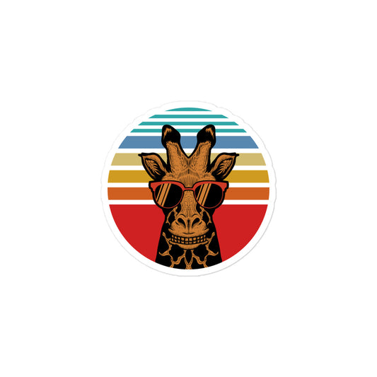 Happy Giraffe Bubble-free stickers accessories