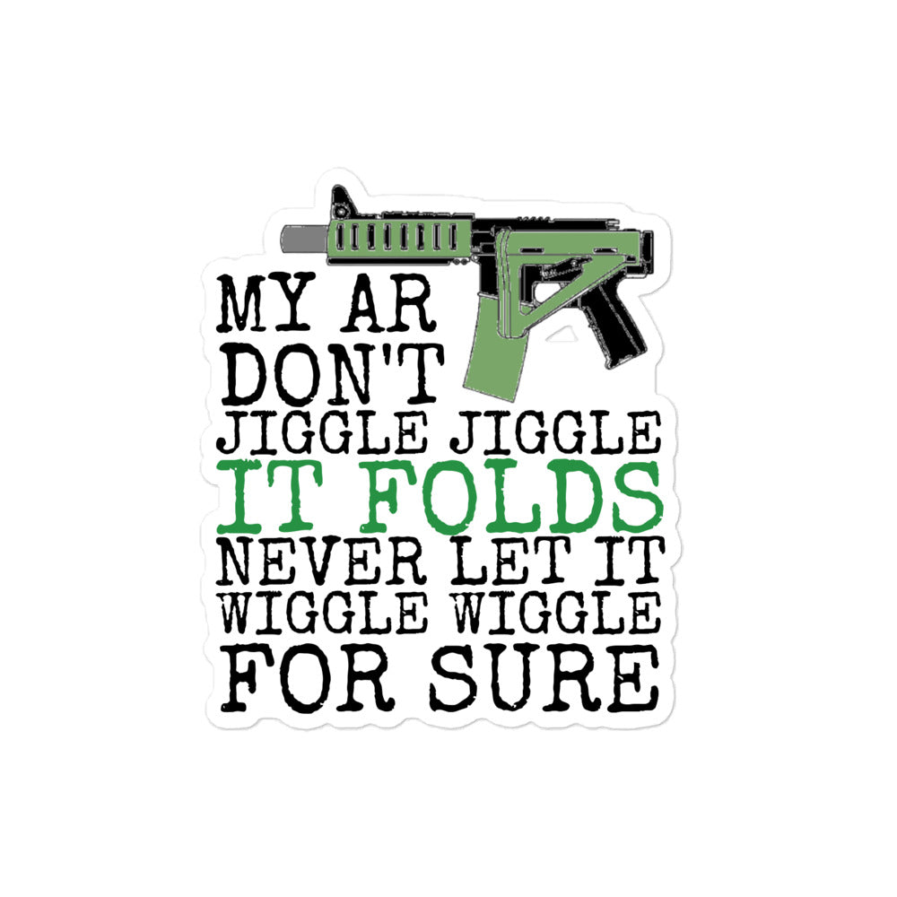 My AR Wiggle Wiggle Bubble-free stickers accessories