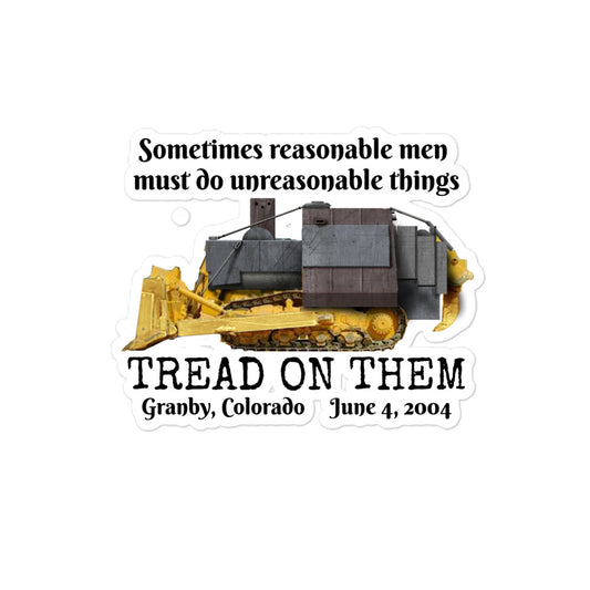 Tread on Them Bubble-free stickers accessories