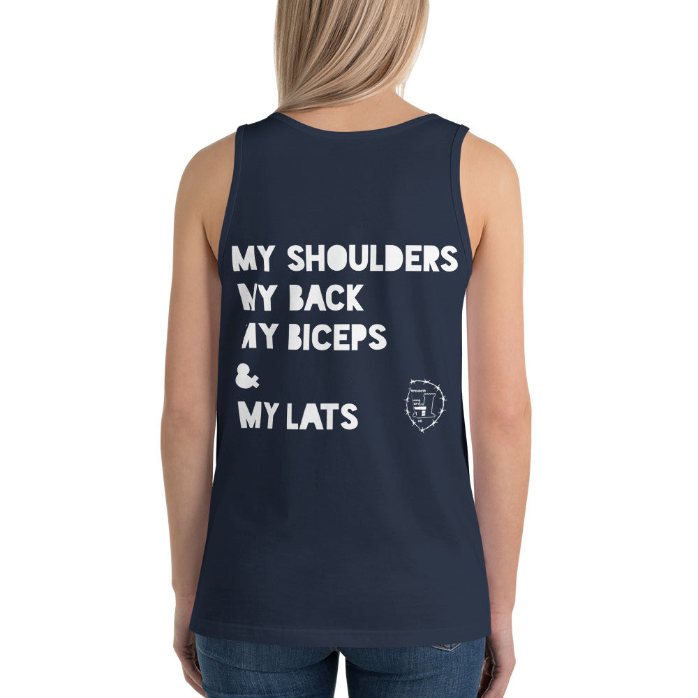 Workout Unisex Tank Top accessories