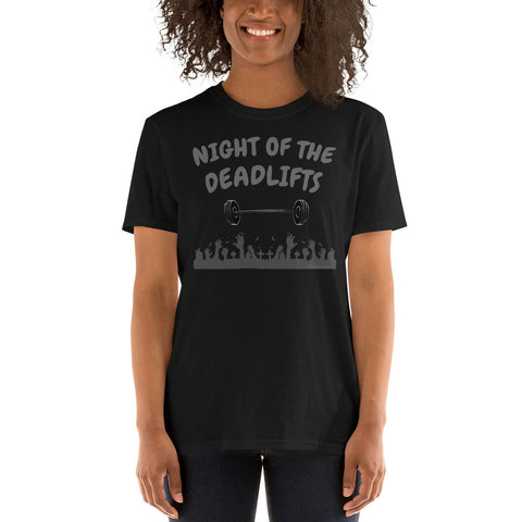 Night Deadlifts Short-Sleeve Unisex T-Shirt funny seasonal