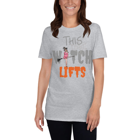Witch Lifts Short-Sleeve Unisex T-Shirt funny seasonal