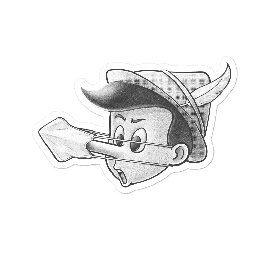 COVID Pinocchio stickers accessories
