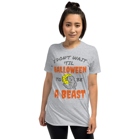 Halloween Beast Short-Sleeve Unisex T-Shirt funny seasonal