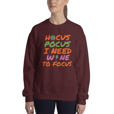 Hocus Pocus Wine Unisex Sweatshirt funny seasonal
