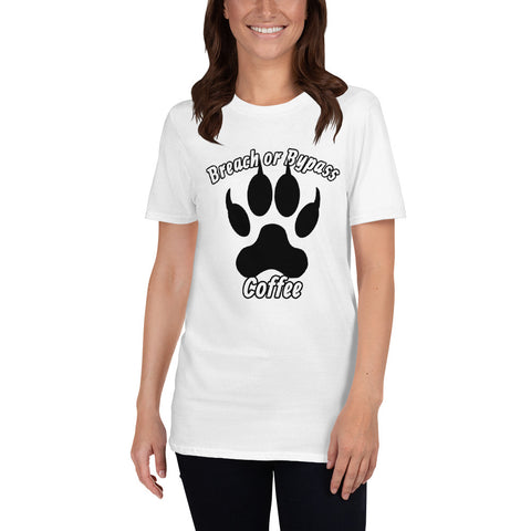 BorB Coffee Wolf Print Short-Sleeve Unisex T-Shirt