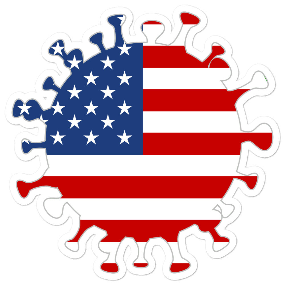 COVID USA stickers accessories