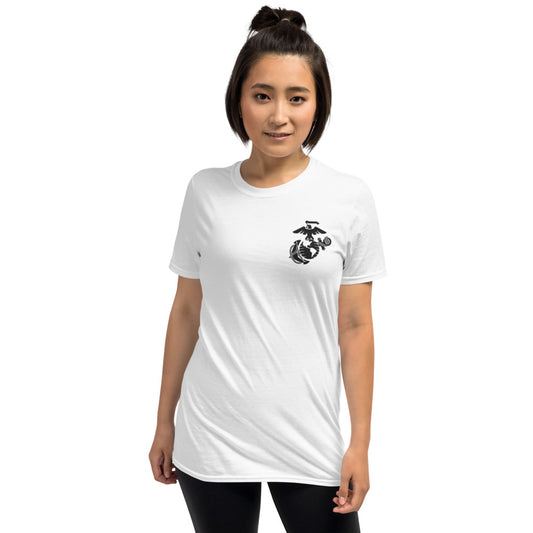 USMC Embroidered Short-Sleeve Unisex T-Shirt military