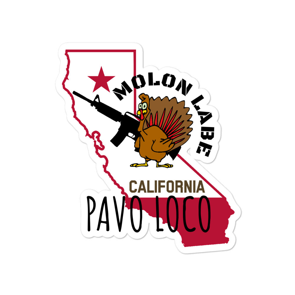 Crazy Turkey California Bubble-free stickers accessories