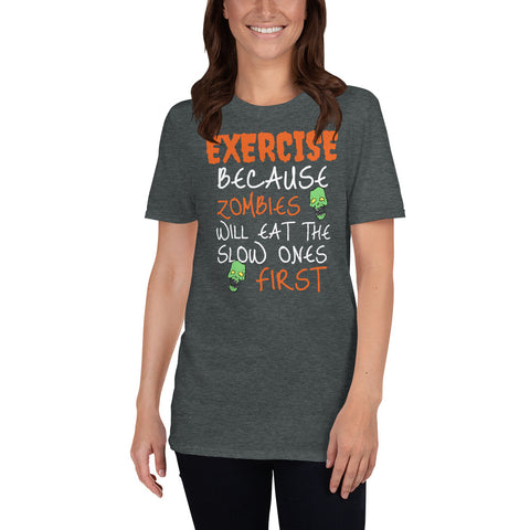 Exercise Zombies Short-Sleeve Unisex T-Shirt funny seasonal
