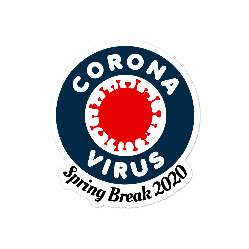 Spring Break COVID Bubble-free stickers accessories