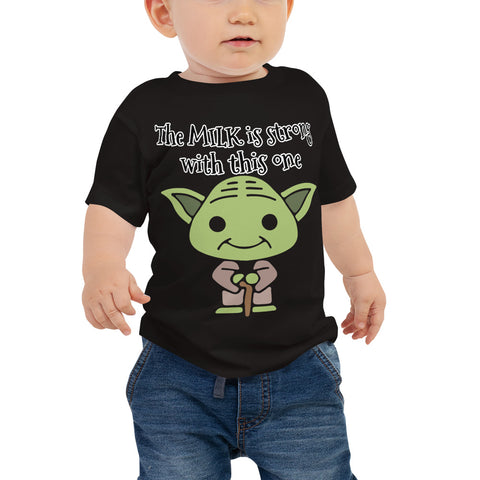 Yoda Milk shirt baby funny