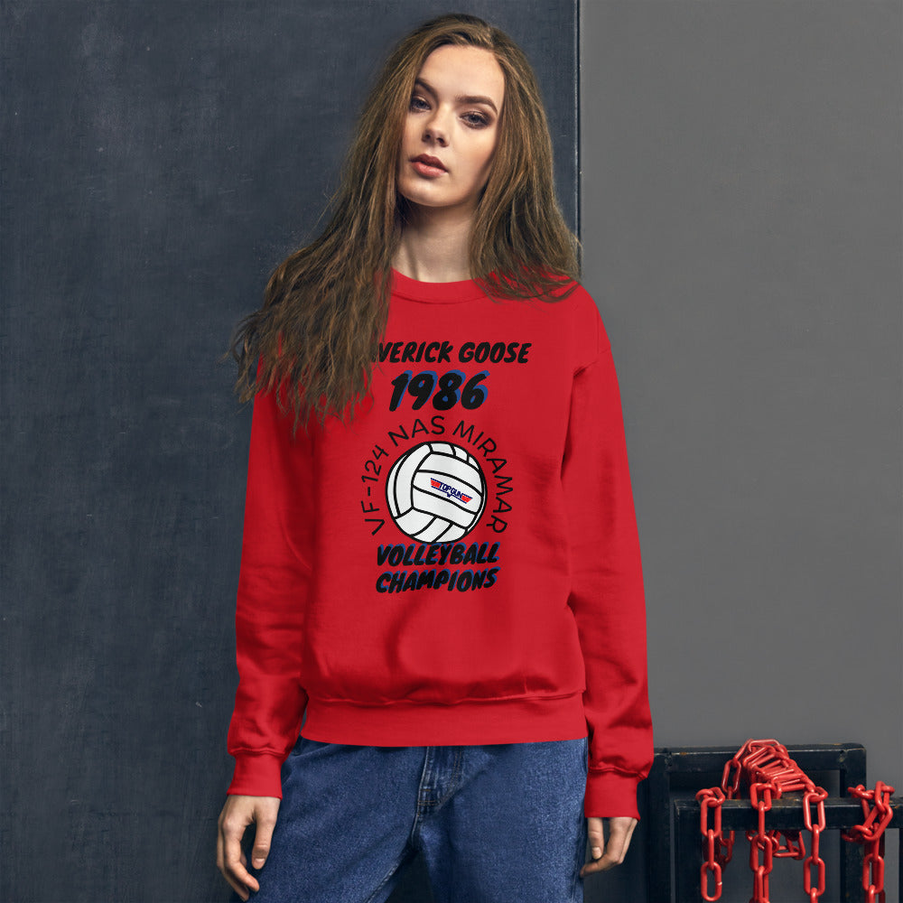 Volleyball Top Gun Unisex Sweatshirt funny