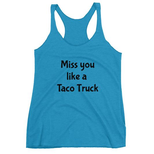 Taco Truck Dive Women's Racerback Tank