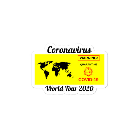 COVID World Tour Bubble-free stickers accessories