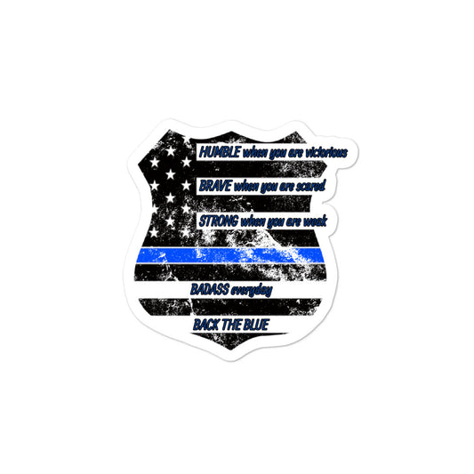 Police Retro stickers accessories