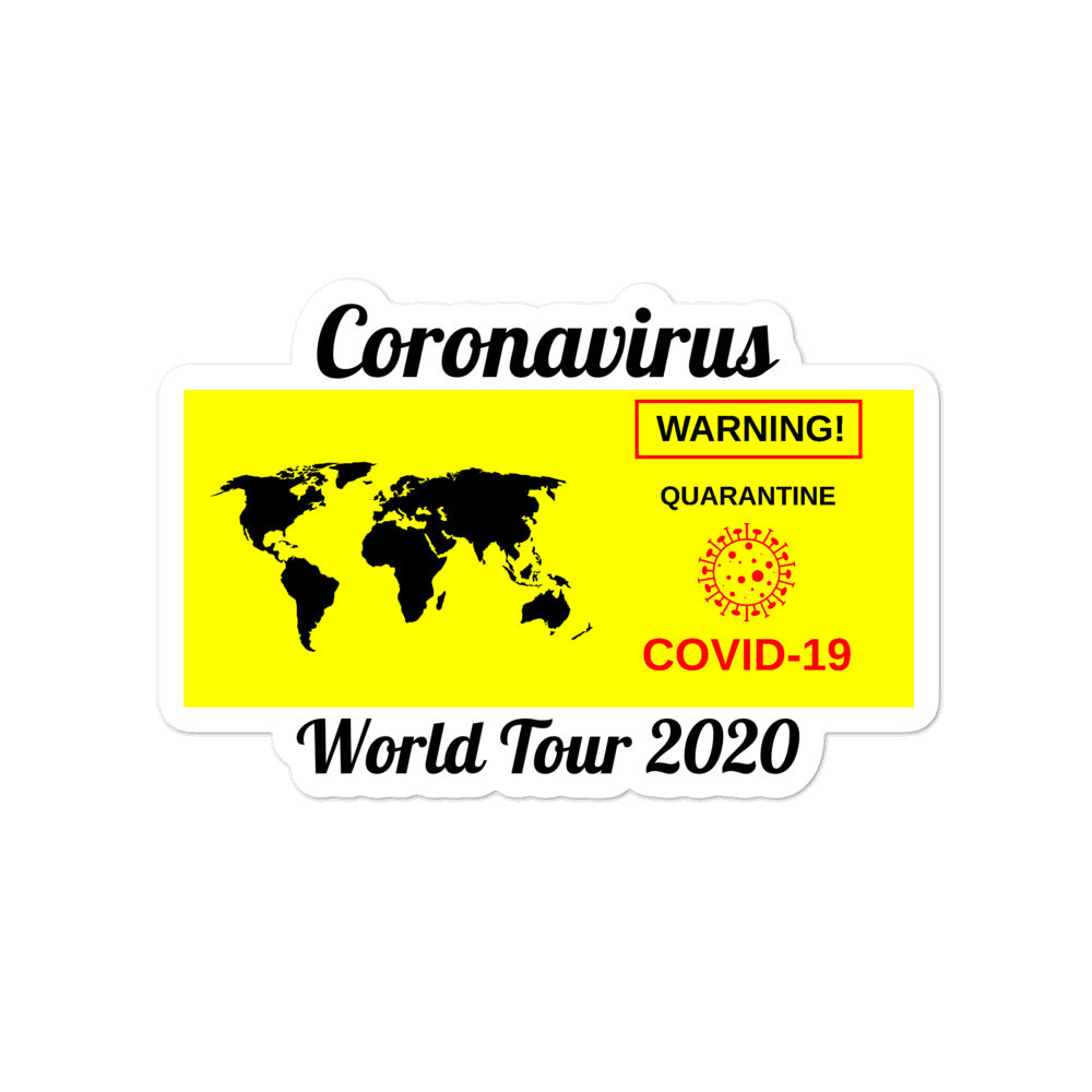 COVID World Tour Bubble-free stickers accessories
