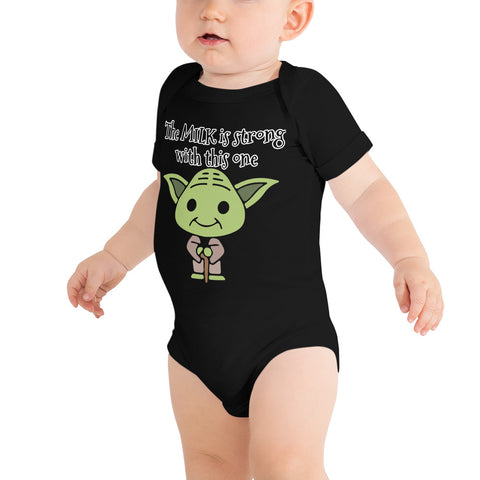 Yoda Milk baby bodysuit funny