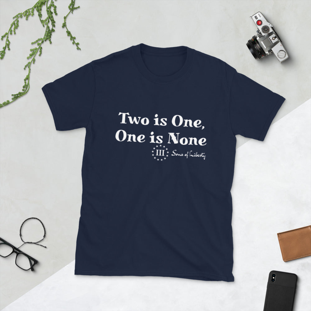 Two is One Short-Sleeve Unisex T-Shirt military