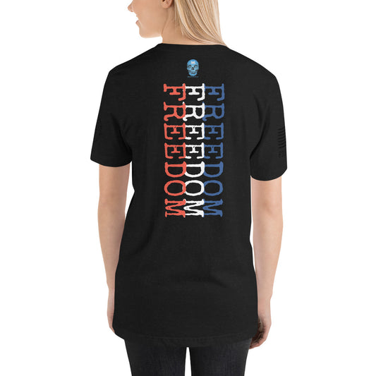 Freedom Red White Blue Unisex t-shirt military