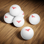 1961 Landmine Sign Ping Pong Balls, 6 pcs
