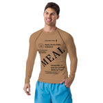 Brown MRE Meal Men's Rash Guard