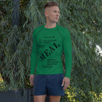 Green MRE Meal Men's Rash Guard