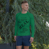 Green MRE Meal Men's Rash Guard