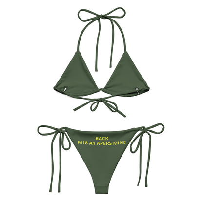 Claymore Bikini 1 All-over print recycled string bikini