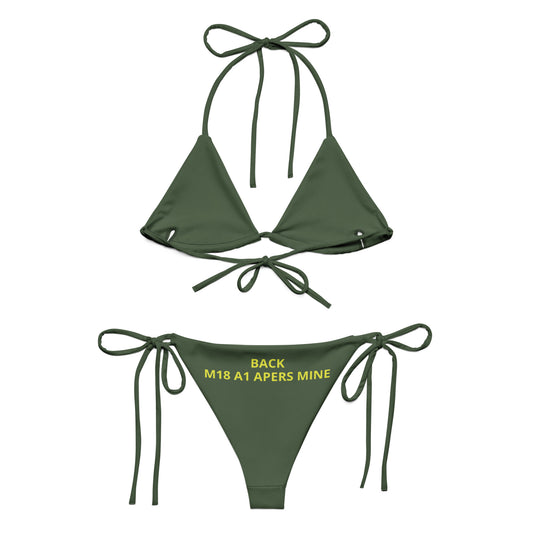 Claymore Bikini 1 All-over print recycled string bikini