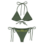 Claymore Bikini 1 All-over print recycled string bikini