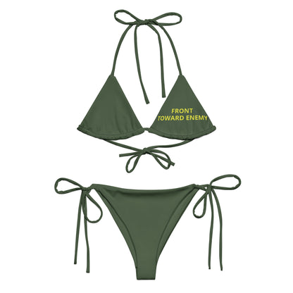 Claymore Bikini 1 All-over print recycled string bikini