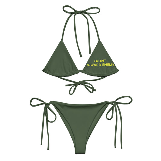 Claymore Bikini 1 All-over print recycled string bikini