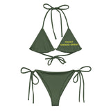 Claymore Bikini 1 All-over print recycled string bikini