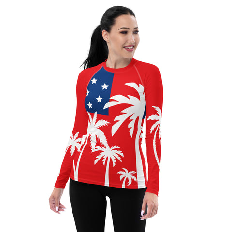 US Flag Women's Rash Guard accessories