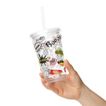 The Boom Clear plastic tumbler accessories