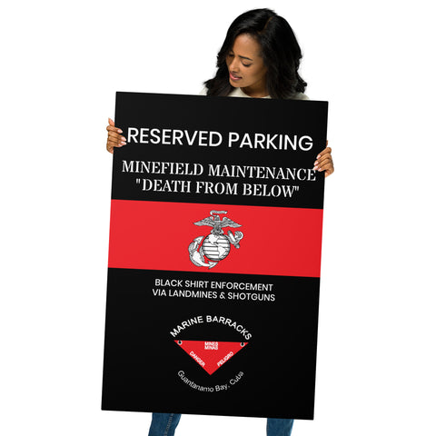 1961 PARKING SIGN Metal prints