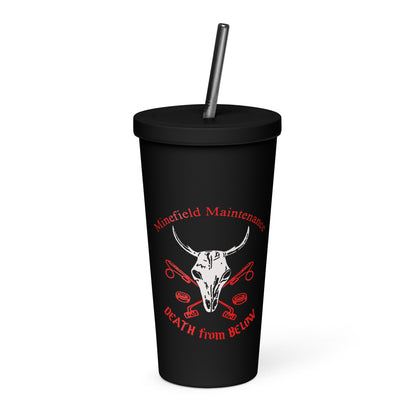 1961 Insulated tumbler with a straw