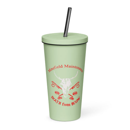 1961 Insulated tumbler with a straw